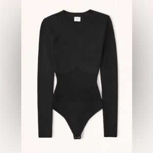 Abercrombie & Fitch Corset Sweater Bodysuit